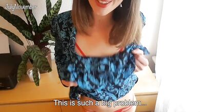 She wants your cock, her family celebrates Christmas in the next room! GFE