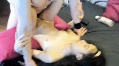 stepsister helps stepbrother to impregnate with a huge creampie