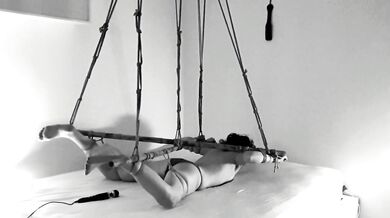 My sexy puppet struggling and cumming