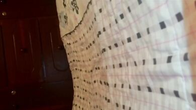 Colombian with babydoll masturbates in her room