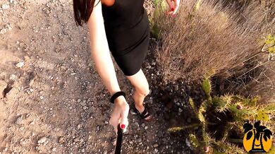 Public nudity. Horny teen walks naked in the mountains masturbation / pee