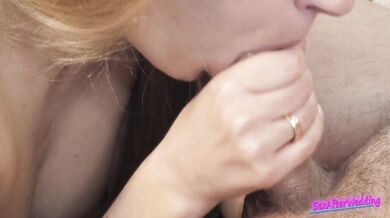 Like this your girlfriend should suck your dick - close up