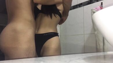 fucking with my girlfriend in the bathroom and in the shower