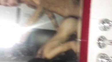fucking with my girlfriend in the bathroom and in the shower