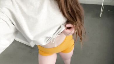 Sexy Booty Shorts Try on Haul - Fit Girl with Big Ass