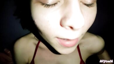just fucked and fed her with cum