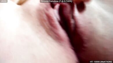 Petite AphiaDeMieux Rides Her Hitachi and Cums HARD HD Upclose