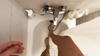 Cute Girl Sucks Deep In The Shower And Gets Huge Load On Her Tits