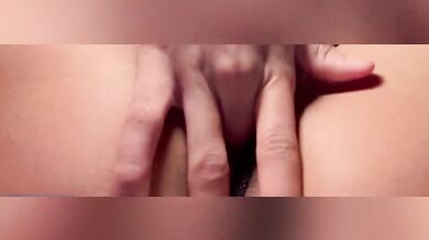 Lightskin Ebony Masturbates in Sexy Open G String