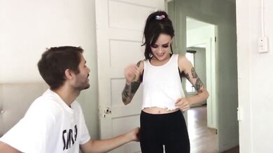 Fit Teen Gets Hairy Sweaty Armpits Fucked!