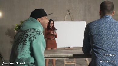 Accidental nudity during TV Show. TV host teasing a players. 
