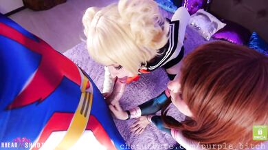 My Hero Academia dick for hotties 4K cosplay Purple Bitch Alice Bong