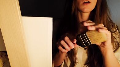 Horny painter gives you a handjob ASMR roleplay CUSTOM VIDEO