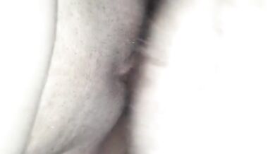Shaking booty while sucking dick and Cums all over his cock while riding it