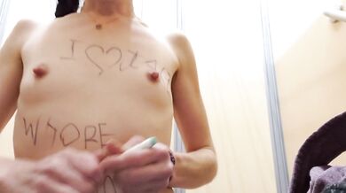 Masturbating And Squirting Everywhere In A Public Changeroom
