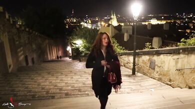 Walking in Prague at Night