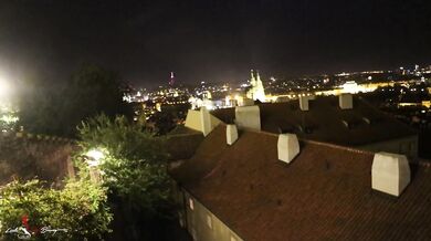 Walking in Prague at Night