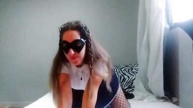 Just a cute student teasing and fingering for daddy :p