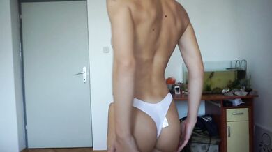 Bikini and panties try on