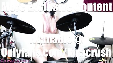 Sexy Girl Plays Drums Naked (G*ns & Roses - Sweet C Of Mine)
