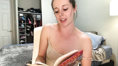 Hysterically reading Harry Potter while sitting on a vibrator