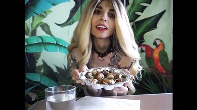 Eat the Escargots Naked! MUKBANG VIDEO (First Part)