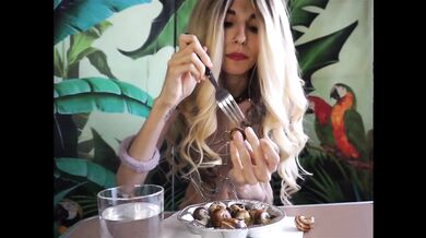 Eat the Escargots Naked! MUKBANG VIDEO (First Part)