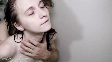 Steamy Shower Sex with Sadie Quinn (Close-Up Creampie + Shaving)