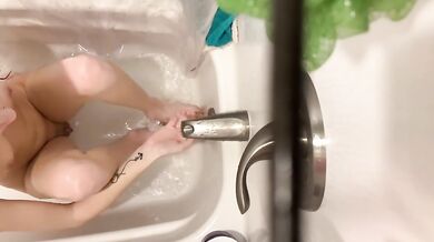 first time trying the bathtub faucet