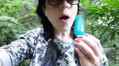 Public Nude Spray Piss With Butt Plug Masturbation