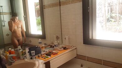 PEE or GOLDEN SHOWER in Bath and SPYING NEIGHBOR at my shower window