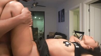 Rhileylove’s crush fucks her on the Kitchen Counter.