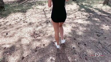 Forest officer fucked anal city beauty on the ground in the forest