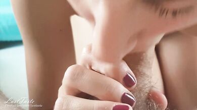 Good morning blowjob suck at breakfast with cum LustTaste 4K