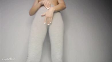 Try-On Haul TIGHT Yoga Pants and Shows Perfect Tight Ass and Pussy