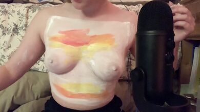 ASMR - a bob ross body paint