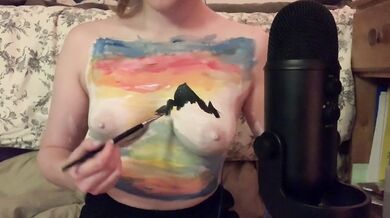 ASMR - a bob ross body paint