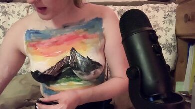 ASMR - a bob ross body paint