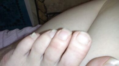FART Fetish Slut PinkMoonLust Accidentally FARTS while making Feet Foot Play Vid Oh No She's Stinky