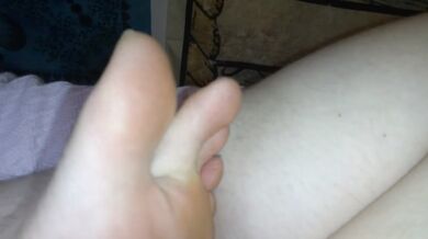 FART Fetish Slut PinkMoonLust Accidentally FARTS while making Feet Foot Play Vid Oh No She's Stinky