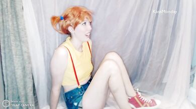 Misty (Pokemon Cosplay) Discovers Her First Orgasms