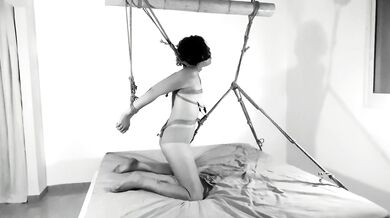 Tied up nonstop orgasm - REAL NIPPLES ORGASM