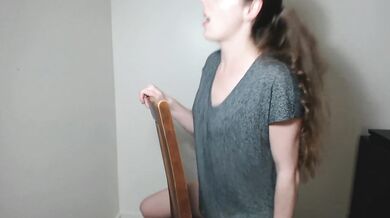 HUGE BBC Dildo Chair Riding