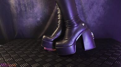 Cock Trampled and Balls Crushed Under My Naked Wolfe Spice Boots - Cock Balls Crush Trample, Shoejob, Bootjob, CBT, Ballbusting, Trampling, Stomping
