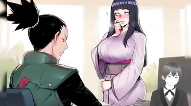 Hinata Rewards Shikamaru in Office - Naruto Almost Catches Them! Naruto Parody Hentai