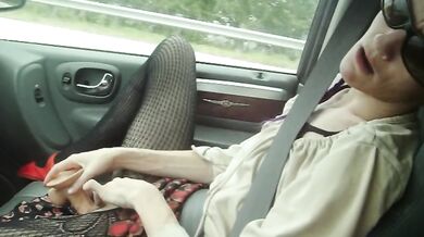 Naughty Wife Squirts In Car