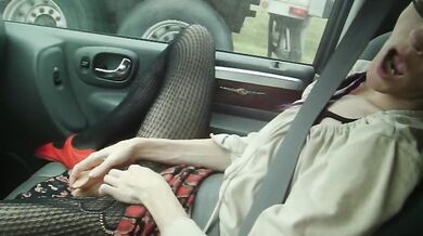Naughty Wife Squirts In Car