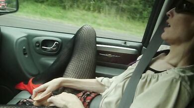 Naughty Wife Squirts In Car