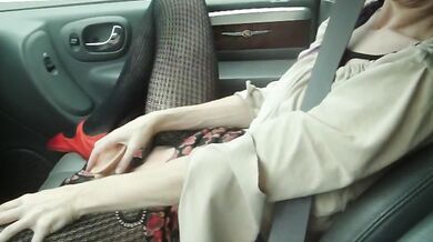 Naughty Wife Squirts In Car