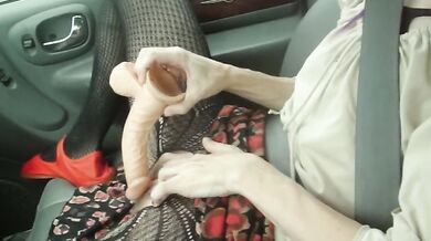 Naughty Wife Squirts In Car